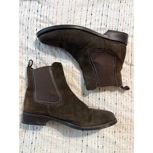 Thursday Boot Company Dark Brown Suede Women’s Duchess Chelsea Boots Size 8